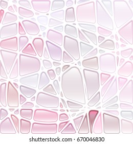 abstract vector stained-glass mosaic background - light violet and purple