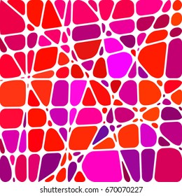 abstract vector stained-glass mosaic background - red and purple