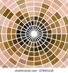 abstract vector stained-glass mosaic background - brown and beige