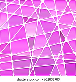 abstract vector stained-glass mosaic background - light purple