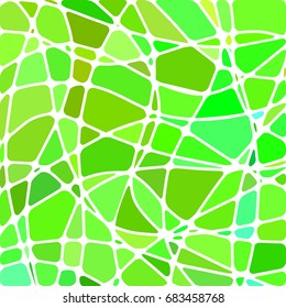 abstract vector stained-glass mosaic background - bright green