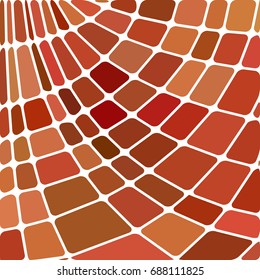 abstract vector stained-glass mosaic background - red and brown