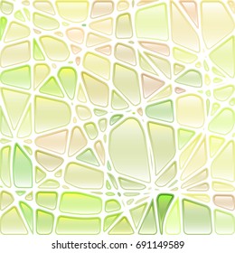 abstract vector stained-glass mosaic background - light green