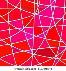 abstract vector stained-glass mosaic background - red and purple