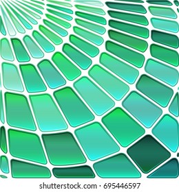 abstract vector stained-glass mosaic background - teal and green