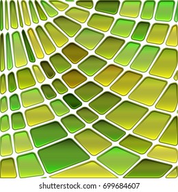 abstract vector stained-glass mosaic background - green and yellow
