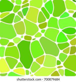 abstract vector stained-glass mosaic background - green circles