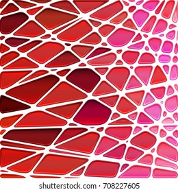 abstract vector stained-glass mosaic background - purple and red
