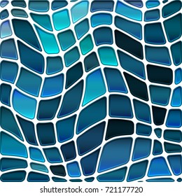 abstract vector stained-glass mosaic background - blue and gray
