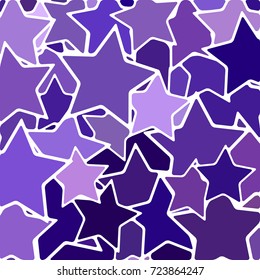 abstract vector stained-glass mosaic background - violet stars
