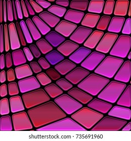 abstract vector stained-glass mosaic background - purple and violet
