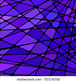 abstract vector stained-glass mosaic background - purple and violet
