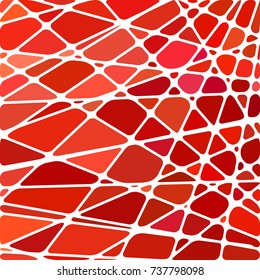 abstract vector stained-glass mosaic background - bright red