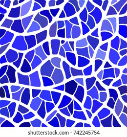 abstract vector stained-glass mosaic background - blue and violet