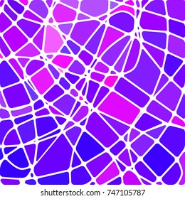 abstract vector stained-glass mosaic background - purple and violet