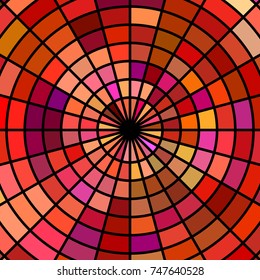 abstract vector stained-glass mosaic background - red and purple
