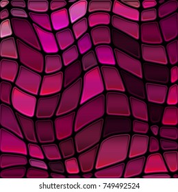 abstract vector stained-glass mosaic background - purple and magenta
