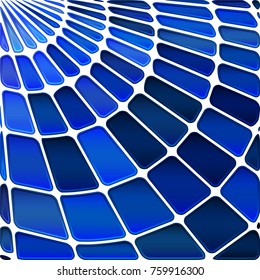 abstract vector stained-glass mosaic background - bright blue