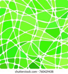 abstract vector stained-glass mosaic background - bright green
