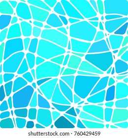 abstract vector stained-glass mosaic background - light blue