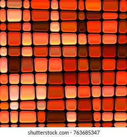 abstract vector stained-glass mosaic background - orange and brown