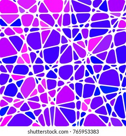 abstract vector stained-glass mosaic background - purple and violet