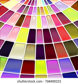 abstract vector stained-glass mosaic background - yellow and violet
