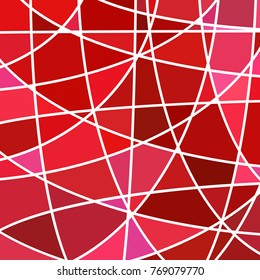 abstract vector stained-glass mosaic background - red and purple