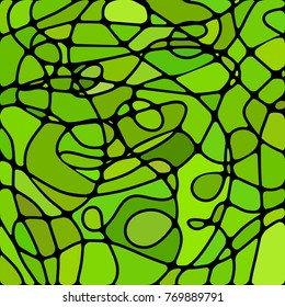 abstract vector stained-glass mosaic background - bright green