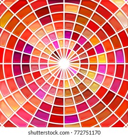 abstract vector stained-glass mosaic background - red and purple