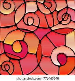 abstract vector stained-glass mosaic background