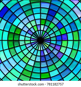 abstract vector stained-glass mosaic background