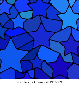 abstract vector stained-glass mosaic background