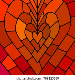 abstract vector stained-glass mosaic background