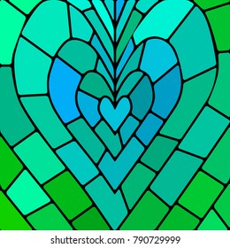 abstract vector stained-glass mosaic background