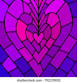 abstract vector stained-glass mosaic background