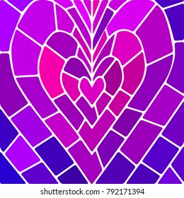 abstract vector stained-glass mosaic background