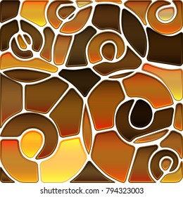 abstract vector stained-glass mosaic background