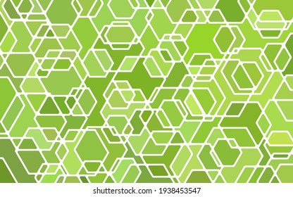 abstract vector stained-glass mosaic hexagon background pattern