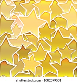 abstract vector stained-glass star mosaic background