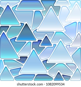 abstract vector stained-glass triangle mosaic background