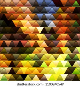 abstract vector stained-glass triangle mosaic background