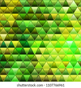 abstract vector stained-glass triangle mosaic background