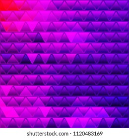 abstract vector stained-glass triangle mosaic background - purple and violet