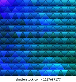 abstract vector stained-glass triangle mosaic background - dark blue