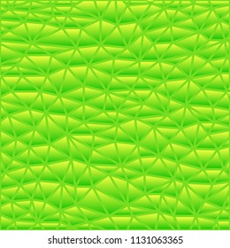 abstract vector stained-glass triangle mosaic background - green