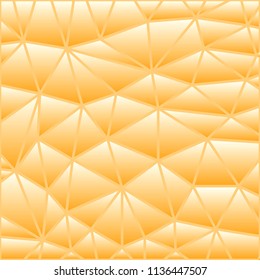abstract vector stained-glass triangle mosaic background - beige