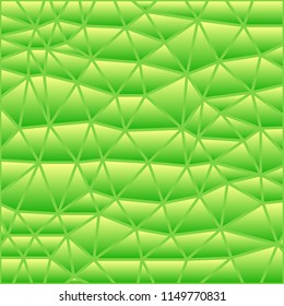 abstract vector stained-glass triangle mosaic background - green and yellow