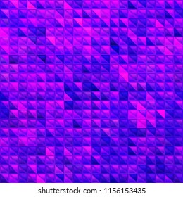 abstract vector stained-glass triangle mosaic background - purple and violet