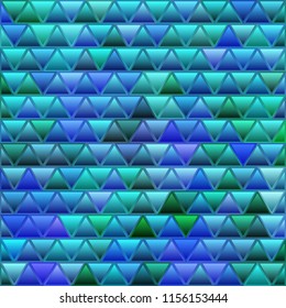 abstract vector stained-glass triangle mosaic background - blue and violet